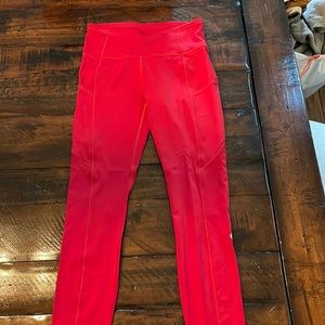 Lululemon size 4 pants red